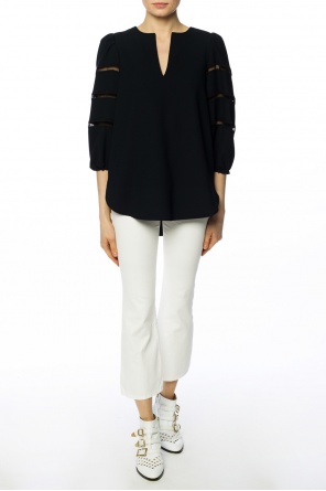 Top with openwork inserts, zdjęcie 2 Top with openwork inserts od See By Chloe